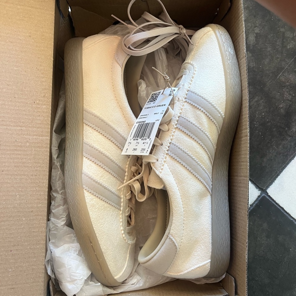 Adidas Tobacco Gruen Cream Bliss Sneakers - Picture 3 of 12